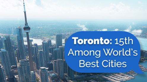 Toronto: 15th Among World’s Best Cities in 2025